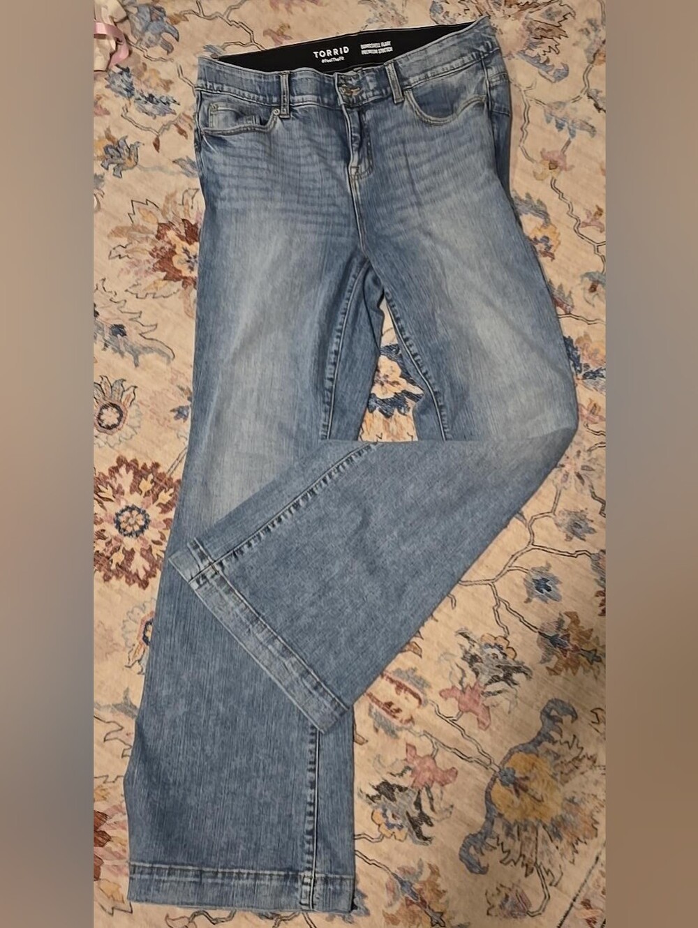 Torrid Bombshell Flare Premium Stretch Jeans 14T Tall Medium Wash